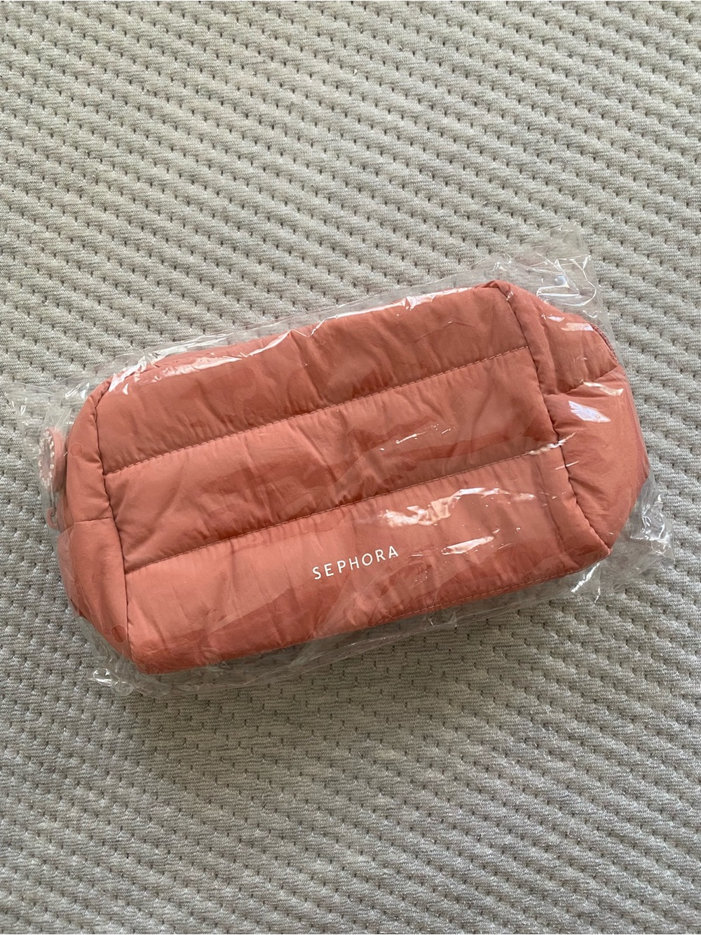 SEPHORA QUILTED COSMETIC POUCH DUSTY ROSE NEW